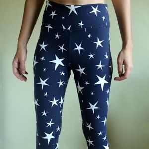 Star print cropped leggings